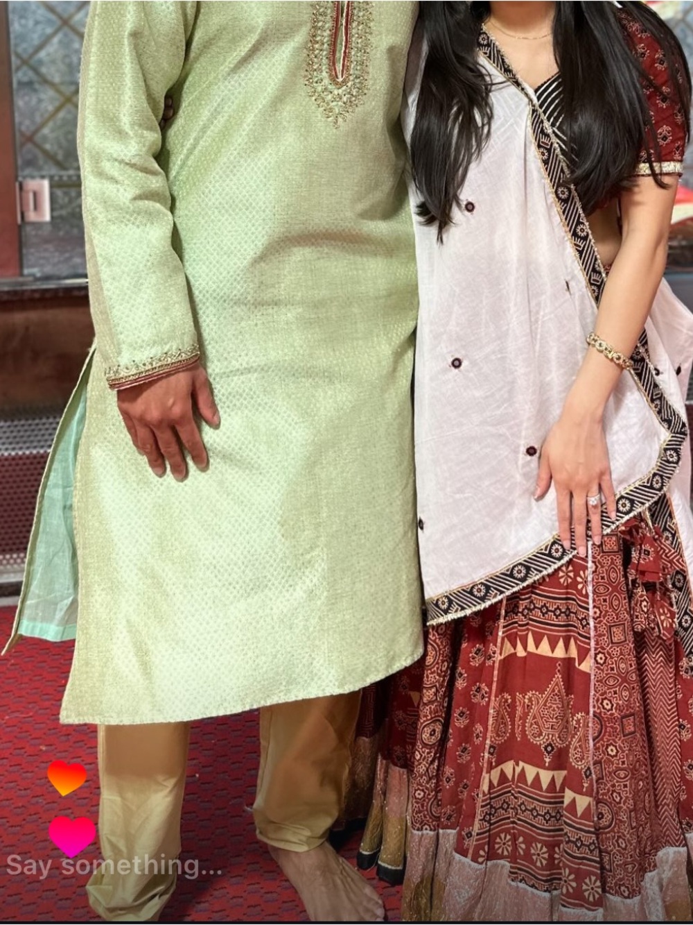 Women's Rust Lengha